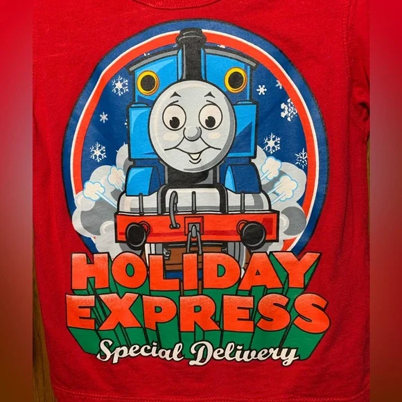 Vintage Thomas & Friends “Holiday Express Special Delivery” Shirt – 18M (2010) - Picture 2 of 9
